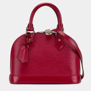 Pre Owned Louis Vuitton Red Epi Alma BB