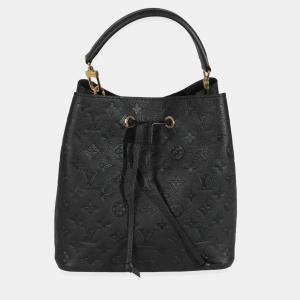Pre Owned Louis Vuitton Black Monogram Empreinte Neonoe MM