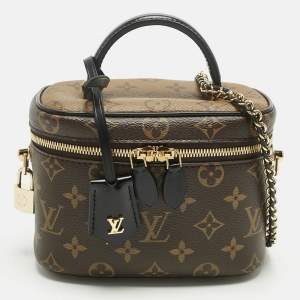 Pre Owned Louis Vuitton Monogram Reverse Canvas Vanity PM Bag