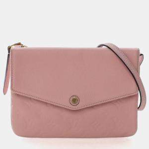 Pre Owned Louis Vuitton Pink Empriente Twice Crossbody Bag
