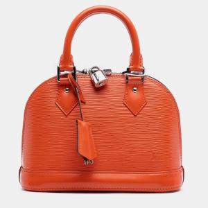 Pre Owned Louis Vuitton Orange Epi Alma BB