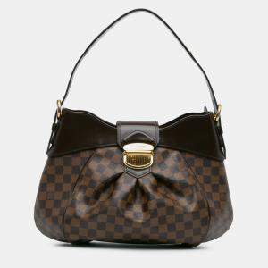 Pre Owned Louis Vuitton Brown Damier Ebene Sistina MM
