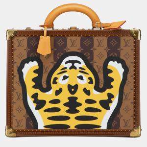 Pre Owned Louis Vuitton Brown Monogram Nigo Cotteville 40
