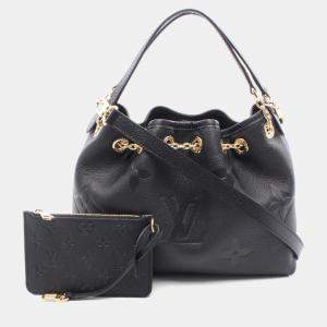 Pre Owned Louis Vuitton Lv Bundle Handbag  Monogram Empreinte Leather  Black