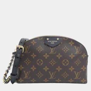Pre Owned Louis Vuitton Brown Monogram Bee Alma Chain Shoulder Bag