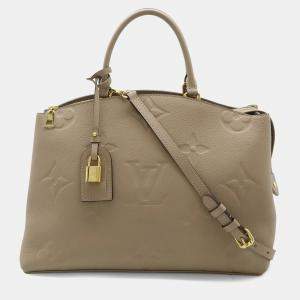 Pre Owned Louis Vuitton Monogram Empreinte Grand Palais MM HandbagTourterelle