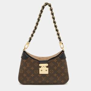 Pre Owned Louis Vuitton Monogram Reverse Canvas LV Twinny Bag