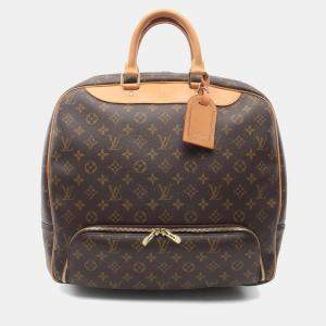 Pre Owned Louis Vuitton Evasion MM Monogram Canvas Travel Bag 