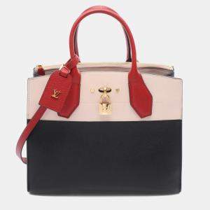 Pre Owned Louis Vuitton City Steamer MM Multicolour Leather Top Handle Bag