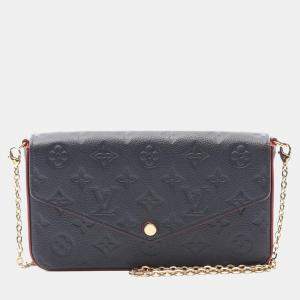مملوكة مسبقًا Louis Vuitton Pochette Félicie Blue LV Monogram Shoulder Bag