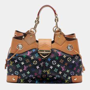 Pre Owned Louis Vuitton Black Monogram Multicolore Ursula