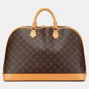 Pre Owned Louis Vuitton Brown Monogram Alma Voyage MM