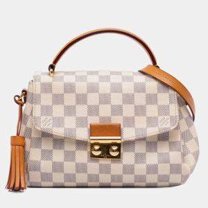 Pre Owned Louis Vuitton White Damier Azur Croisette