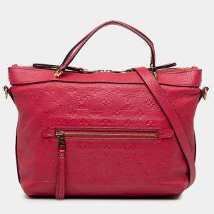 Pre Owned Louis Vuitton Bastille PM Monogram Empreinte Calfskin Leather Top Handle Bag