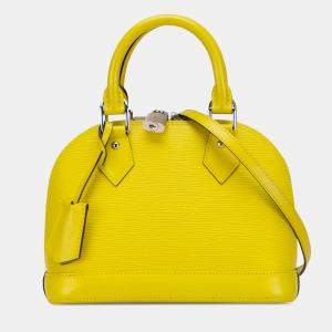 Pre Owned Louis Vuitton Yellow Epi Alma BB