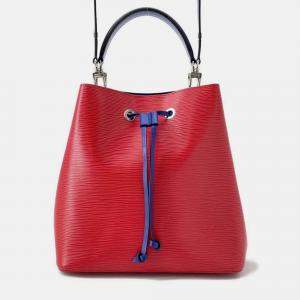 Pre Owned Louis Vuitton Neonoe Coquelicot/Blue Epi Leather