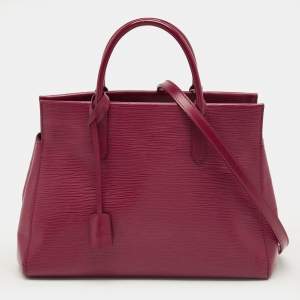 Pre Owned Louis Vuitton Fuchsia Epi Leather Marly MM Bag