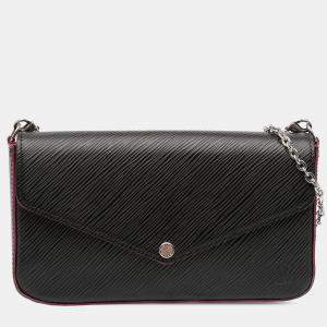 Pre Owned Louis Vuitton Black Epi Pochette Felicie