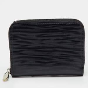 مملوكة مسبقًا Louis Vuitton Black Epi Leather Zippy Coin Purse