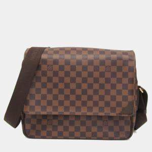 مملوكة مسبقًا Louis Vuitton Shelton MM Brown Damier Ebene Canvas Shoulder Bag