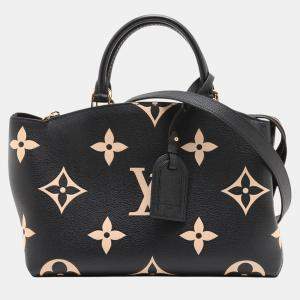 مملوكة مسبقًا Louis Vuitton Petit Palais Bicolor Monogram Empreinte Giant Leather Top Handle Bag