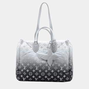 Pre Owned Louis Vuitton Grey Monogram Nylon Gradient  OnTheGo MM