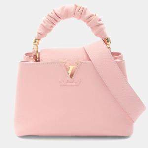 مملوكة مسبقًا Louis Vuitton Capucines Bb Pink Taurillon Leather Top Handle Bag