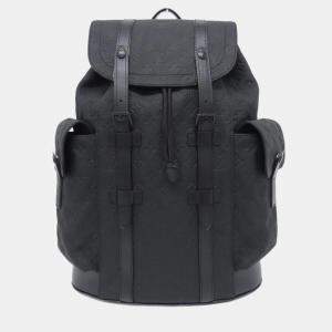 Pre Owned Louis Vuitton Christopher Monogram MM Taurillon Leather Backpack