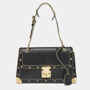 Pre Owned Louis Vuitton Black Suhali Leather Le Talentueux Bag