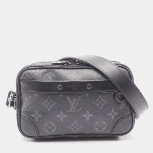 Pre Owned Louis Vuitton Alpha Wearable Wallet Monogram Eclipse Shoulder Bag