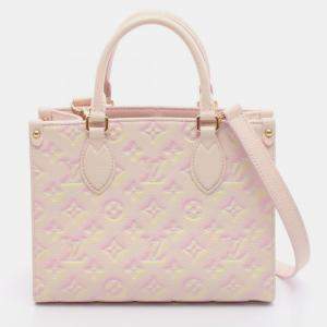 مملوكة مسبقًا Louis Vuitton On The Go PM LV Pink Empreinte Monogram Leather Tote Bag