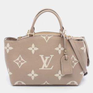 مملوكة مسبقًا Louis Vuitton Neutrals Bicolor Empreinte Monogram Giant Top Handle Bag