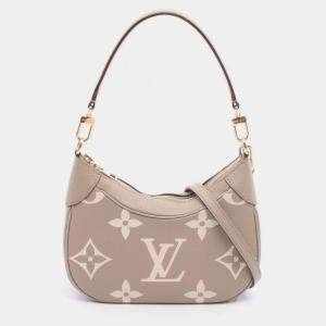 مملوكة مسبقًا Louis Vuitton Bagatelle NM Beige Empreinte Monogram Giant Hobo Bag