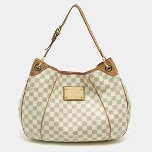 Pre Owned Louis Vuitton Damier Azur Canvas Galliera PM Bag