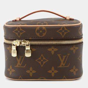 Pre Owned Louis Vuitton Nice Nano Beige Monogram
