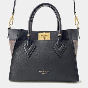 مملوكة مسبقًا Louis Vuitton On My Side PM Black, Brown Calfskin Leather Top Handle Bag