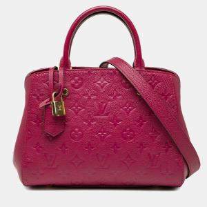 Pre Owned Louis Vuitton Purple Monogram Empreinte Montaigne BB
