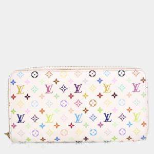 Pre Owned Louis Vuitton Monogram Multicolor Zippy Wallet