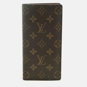 Pre Owned Louis Vuitton Monogram Canvas Brazza Wallet