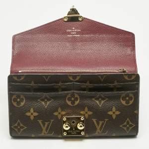Pre Owned Louis Vuitton Aurore Monogram Canvas Pallas Wallet