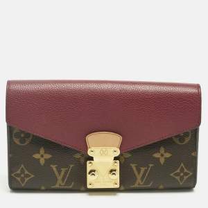 Pre Owned Louis Vuitton Aurore Monogram Canvas Pallas Wallet