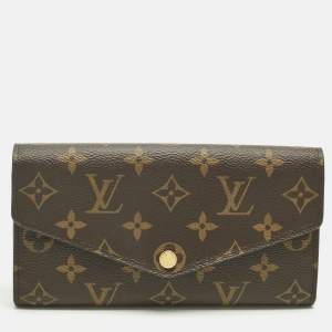 Pre Owned Louis Vuitton Monogram Canvas Sarah Wallet
