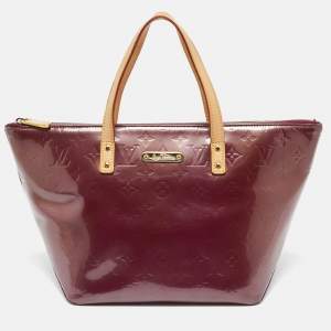 Pre Owned Louis Vuitton Violette Monogram Vernis Bellevue PM Bag