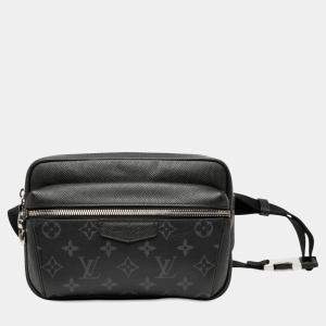 Pre Owned Louis Vuitton Monogram Taigarama Outdoor Taiga Leather Bumbag