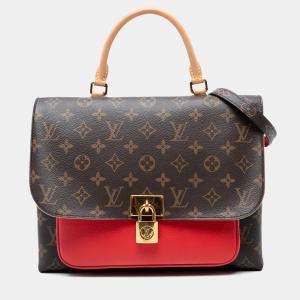 Pre Owned Louis Vuitton Marignan Brown Monogram Canvas Top Handle Bag