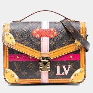 Pre Owned Louis Vuitton Pochette Metis Summer Trunk Multicolor Monogram Canvas Crossbody Bag