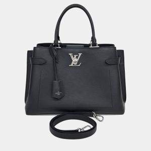 Pre Owned Louis Vuitton Lockme Day Calfskin Leather Top Handle Bag