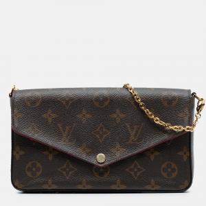 Pre Owned Louis Vuitton Brown Monogram Pochette Felicie