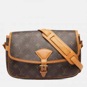 Pre Owned Louis Vuitton Brown Monogram Sologne
