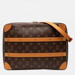 Pre Owned Louis Vuitton Brown Monogram Soft Trunk Messenger MM